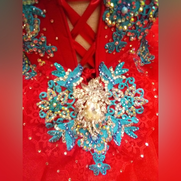 Authentic Gemics Original Gemics Semi-Glitz Pageant Dress Size 2/4 - Picture 10 of 12